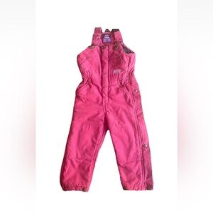 Berne Bib Overalls Toddler Size Small 3T Pink Purple Coveralls Insulated Lined